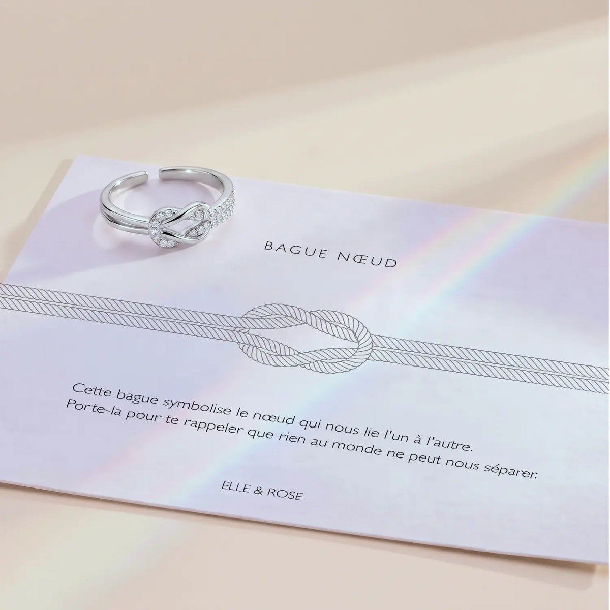 Bague Nœud & son poème
