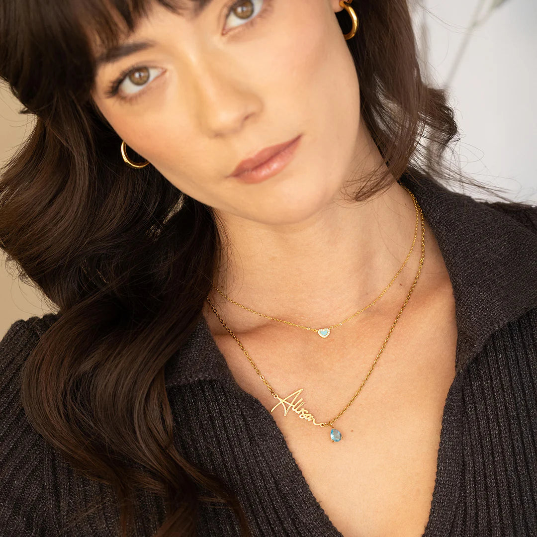 Collier Signature & Pierre de Naissance