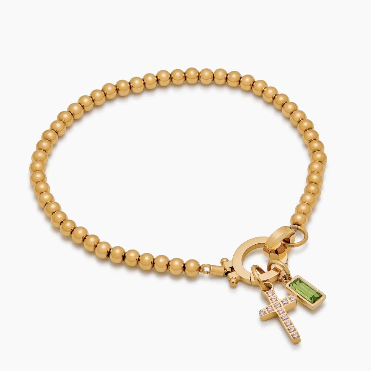 Bracelet Croix & Pierre de Naissance