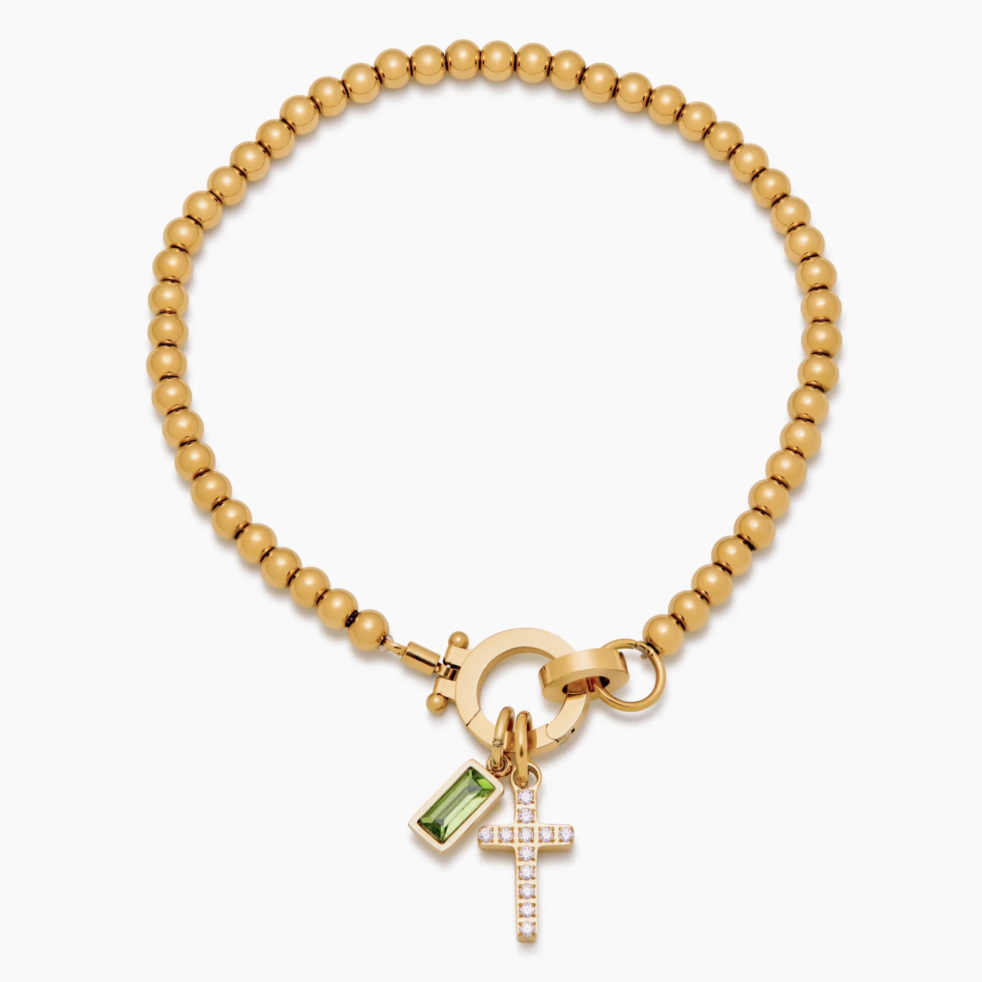 Bracelet Croix & Pierre de Naissance