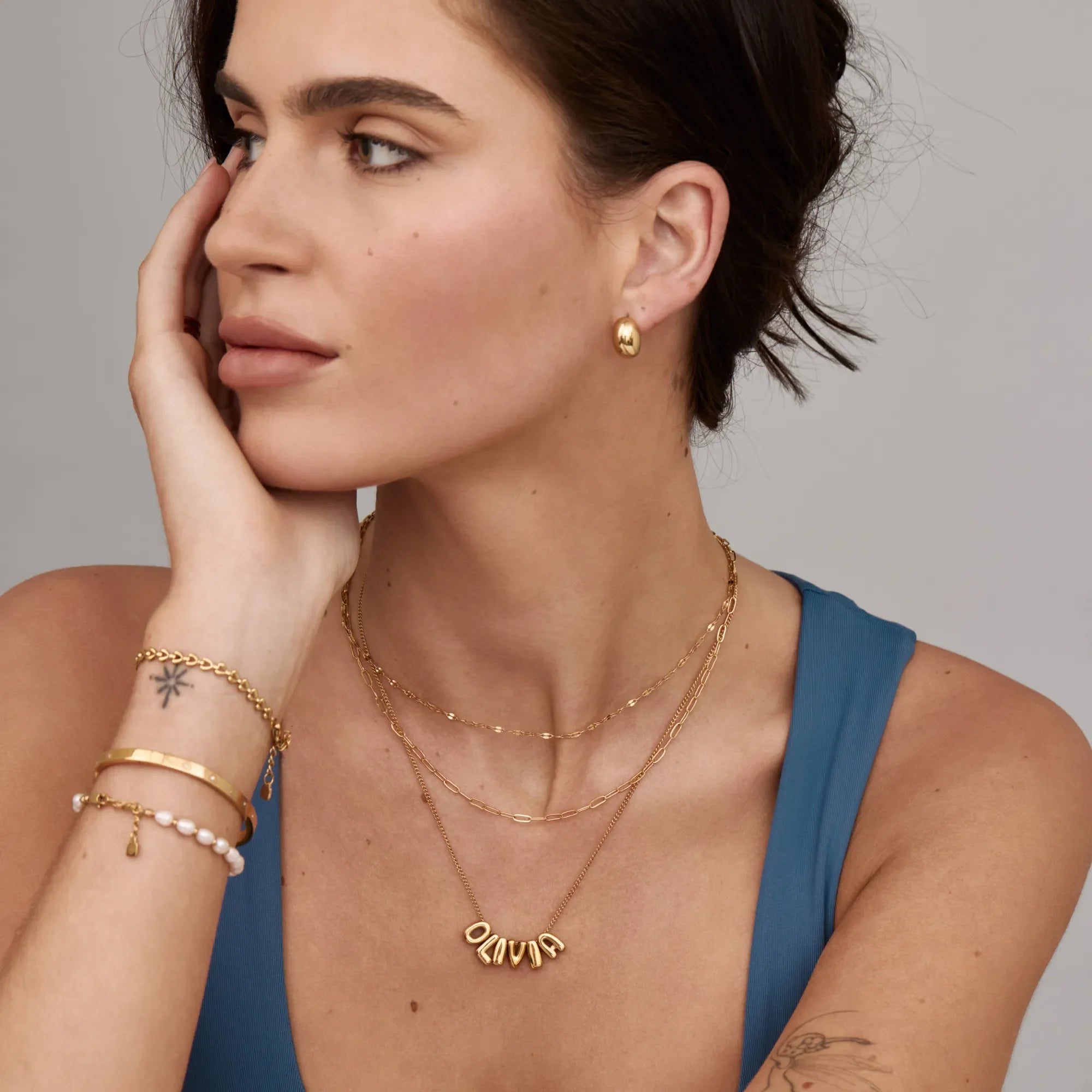 Collier Prénom Bubble