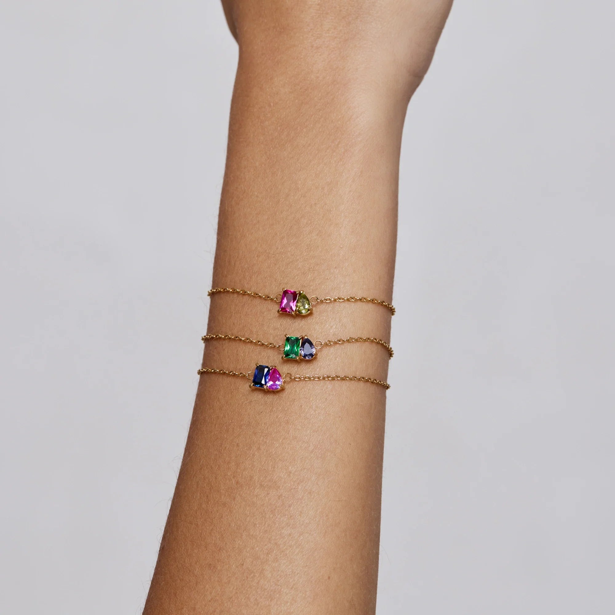 Bracelet Duo Pierres de Naissance